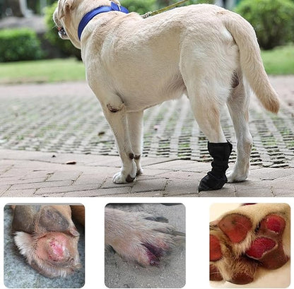 Dog Paws Protector Boot Large Size Water Resistant Soft Recovery Shoe for Dog Wound Care Breathable Pet Footwear