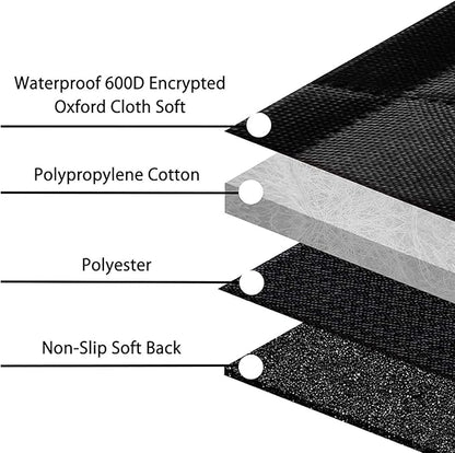 Femuar Dog Car Seat Cover, Waterproof Nonslip Pet Seat Cover for Back Seat with Storage Pockets Mesh Visual Window, Scratch Proof Pet Dog Seat Cover Hammock for Cars Trucks and SUVs, XL-Orange
