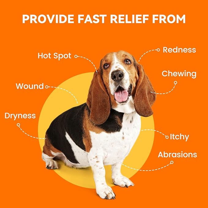 PUAINTA Hot Spot and Wound Spray for Dogs - Advanced Anti Itch Spray, Evidence-Based Dog Hot Spot Treatment & Itch Relief with Nano-Silver, Lick-Safe, 8oz