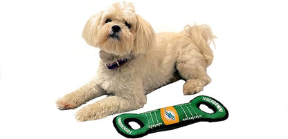NFL Football Field DOG TOY with Squeaker. - MIAMI DOLPHINS - For Tug, Toss, and Fetch. - Tough & Durable PET TOY