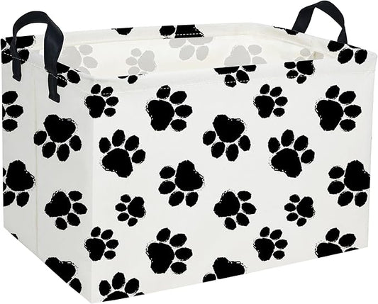 Rectangular Dog Baskets Gift Bins Empty Kids Storage Basket Baby Boy Basket Kids Dog Toy Storage Bin Organizer Box Room Decor for Home(Dog Bins)