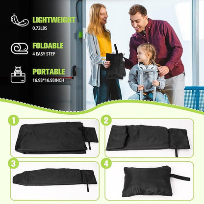 Car Seat Bags For Airplane Travel, Durable Carseat Cover For Air Travel Car Seat Travel Bag with Shoulder Straps and 2pcs Luggage Tags For Airplane
