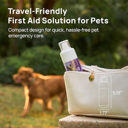 HICC PET Dog Wound Care Hydro Gel, Heals Wounds, Hot Spot Treatment for Dogs, Soothes Inflammation, Prevents Infection, Treats Bites, Scratches & Skin Ulcers, Cat Horse Wound Care Solution, 3.4 Ounces