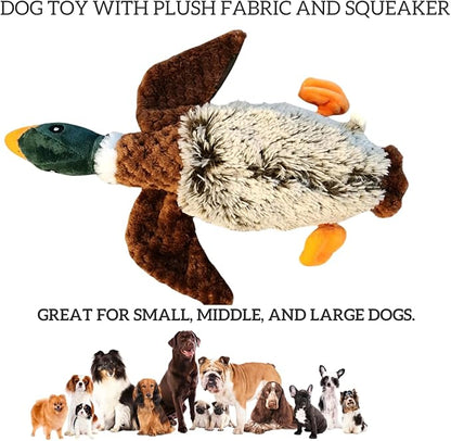ME GUSTA SHOP Duck Dog Toy Squeak Toys | Mallard-Shaped | Shaped Pet Toys | Duck Dog Toys for Large Dogs | Mallard Dog Toy | Dog Chew Toys | Stuffed Toys Interactive Animal.