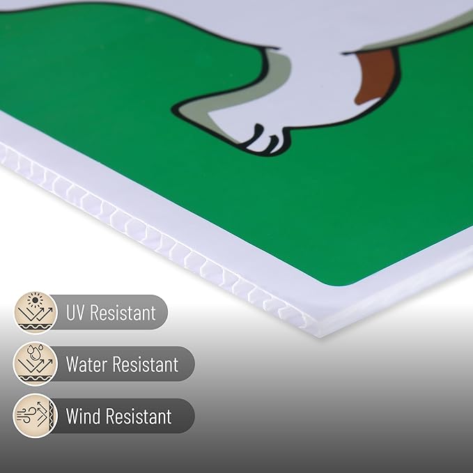 Mr. Pen- No Pooping Dog Signs for Yard, Clean Up After Your Dog Signs with H-Stake Stand, Waterproof
