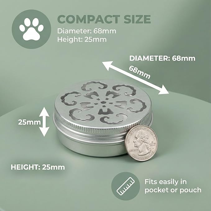 3 Pack Dog Scent Training Kit Nosework Containers for Dogs, Nose Work Supplies for Scent Training, Aluminum Dog Scent Boxes