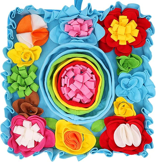 AMIR Snuffle Mat for Dogs, Dog Snuffle Mat, Interactive Feeding Puzzle Toy, Promotes Natural Foraging and Slow Eating Dog Sniff Mat, Aids Stress Relief and Training (20 inch)