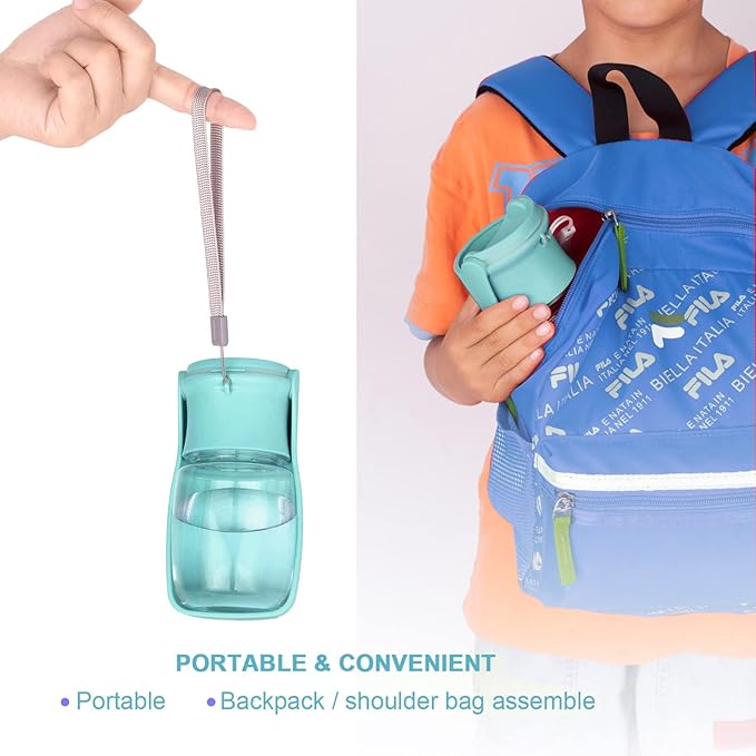 Portable Dog Water Bottle for Walking, Leak Proof Foldable Pet Water Bottles Dispenser Bowl Travel Drink Cup for Walking Hiking Traveling