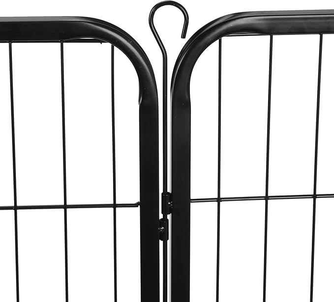 ZENY Dog Playpen 24 Inch 16 Panels, Heavy Duty Pet Dog Pen Indoor, Metal Dog Fence with Doors, Foldable Animal Outdoor Exercise Pen for Yard, RV, Camping
