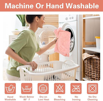 Pet Bathrobe Towel Dog Cat Drying Coat Super Absorbent Cute Dogs Bath Towel Hooded Robe Adjustable Collar & Belly Strap for XSmall to XLarge Pets (Coralpink, Small)