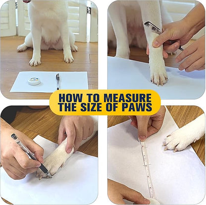 EXPAWLORER Anti Slip Dog Socks to Prevent Licking Paws, Dog Shoes for Hot Pavement, Dog Booties for Small Medium Large Senior Dogs, Traction Control Boots & Paw Protectors for Hardwood Floors