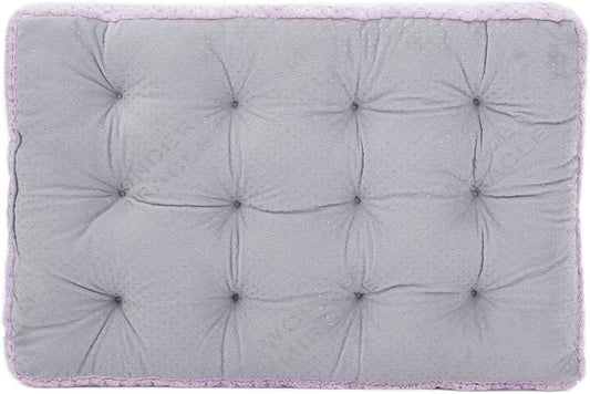 WONDER MIRACLE Fuzzy Deluxe Pet Beds, Super Plush Dog or Cat Beds Ideal for Dog Crates, Machine Wash & Dryer Friendly (22" x 30", M-Lavender)