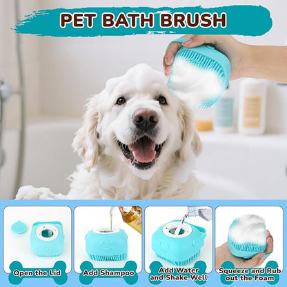 Dog Brush Grooming Kit 10pcs for Shedding, Pet Grooming Kit, Self-Cleaning Slicker Brush, Dematting Rake, Nail Clipper/Trimmer for Dogs,Cats,Rabbits& Small Animals