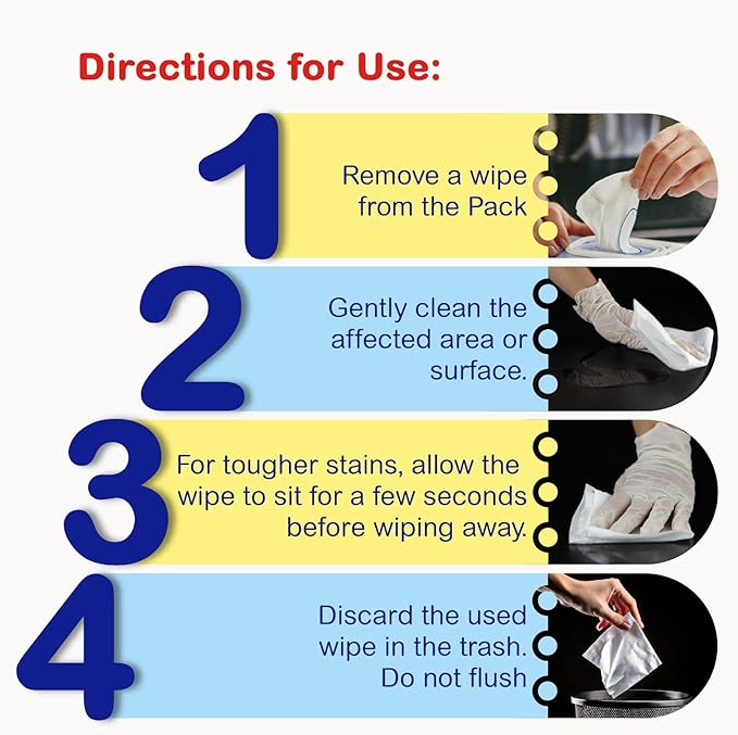 Pet Mess Wipes – Odor & Stain Remover for Cages, Glass Containers & Pet Homes | Tough on Messes, Gentle on Surfaces | Ideal for Urine, Fecal Matter & Other Pet-Related Messes