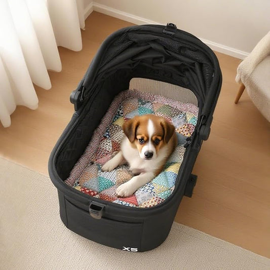 Beberoad Reversible Pet Stroller Mat - Double-Sided Cooling and Warming Mat, Washable Mat, Suitable for Cats and Medium-Sized Dogs, Use in All Seasons