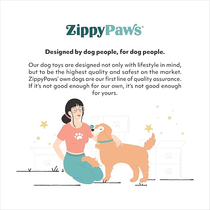 ZippyPaws Donutz - No Stuffing Dog Toys to Keep Them Busy, for Small and Medium Dogs, Squeaky Pet Toy for Boredom, Unstuffed Chew Toy, Soft Plush Puppy Products, Funny Food Toy - Rainbow Donut