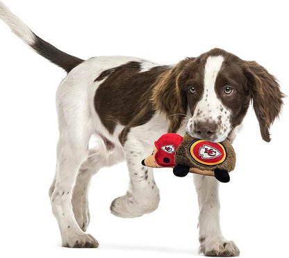 NFL Kansas City Chiefs Plush Hedgehog Toy for Dogs & Cats, Cool Soft Pet Toy for Fun and Interactive Play, Dog Chew Toy with Squeaker, Licensed Hot Pet Toy