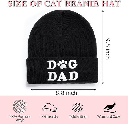 Winter Knitted Beanie Hat and Themed Scoks for Dog Cat Lover Gifts, Christmas Stocking Stuffers for Men Women