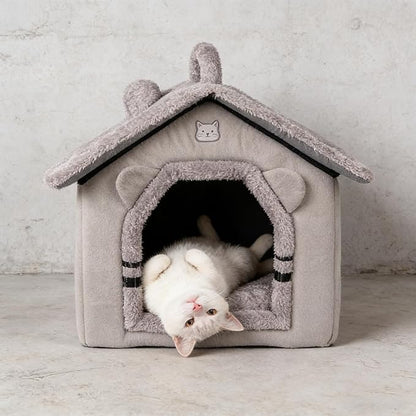 Indoor Cat House, Dog Tent for Indoor, Covered Dog Bed Pet House with Non-Slip Bottom, Indoor Cozy Cave for Kitten, Puppy & Small Pets
