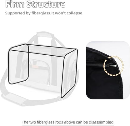 ROYPET Cat Carrier,Portable Pet Carrier Bag for Cats and Small Dogs,Foldable Soft-Sided and Scratch-Proof mesh Cat Bag Pet Carriers,Airline Approved Pet Carrier,Pet Travel Carrier Up to 15 Lbs,Grey