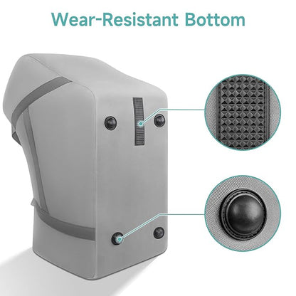 YOREPEK Car Seat Travel Bag for Airplane Compatible with Nuna Pipa Car Seat and Base, Fits for DOONA Stroller without Base, Padded Car Seat Carrier for Airport with 5 Protective Bumper Feet, All Gray