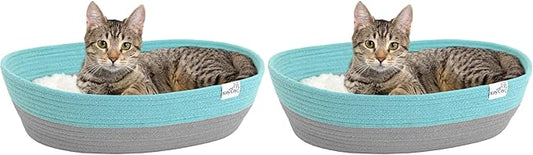 Kitty City Cat Bed, Cotton, 14" W x 19" L x 5" H (Pack of 2)