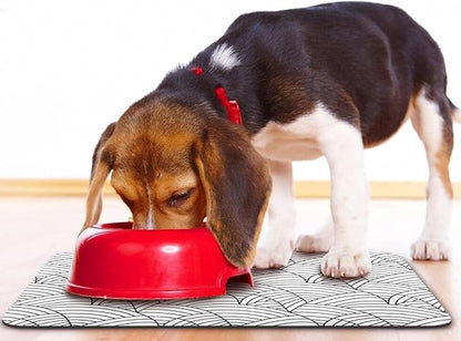 Bohemia Waterproof Pet Feeding Mats - Dog Cat Bowl Mats, 12 * 20 inch