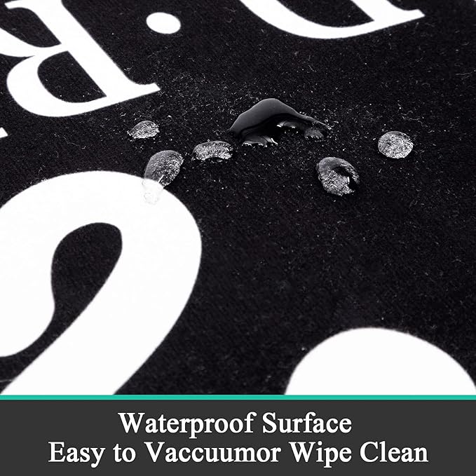 Pauwer Laundry Room Rug Runner 20"x48" Waterproof Rubber Laundry Mat Non Slip Kitchen Mats for Floor Washable Floor Mat Runner Rug for Farmhouse Mudroom Washroom Bathroom Decor