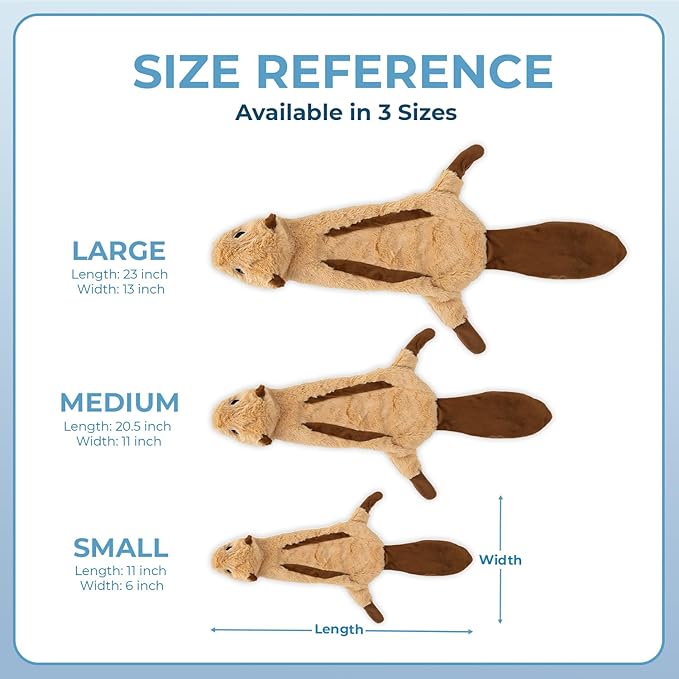 Best Pet Supplies Squeaky Dog Toys with Soft Durable Fabric for Small, Medium and Large Pets Interactive Toy for Indoor Play, Supports Active Biting and Play - Monkey, Squirrel, Small