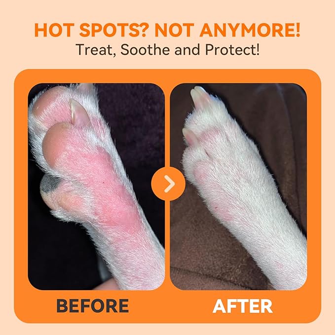 PUAINTA Hot Spot and Wound Spray for Dogs - Advanced Anti Itch Spray, Evidence-Based Dog Hot Spot Treatment & Itch Relief with Nano-Silver, Lick-Safe, 8oz