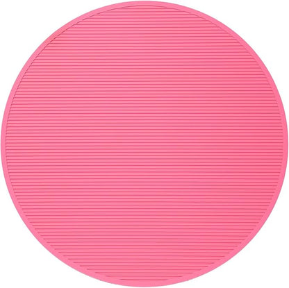 Pet Grooming Table Non-Slip Mat - Padded Mat for at-Home Grooming Dogs and Cats,Bathing Mat for Pets, Diameter: 22.4inch/57cm (Pink, Diameter: 22.4inch/57cm)