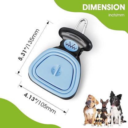 Dog Pooper Scooper, Pooper Scooper for Small and Large Dogs, Dog Poop Scooper for Yard, Pooper Scooper with Bag Attachment and Leash Clip, Ideal for Walks, Travel and Camping (Small,Blue)