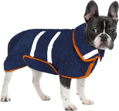 Dog Bathrobe Super Absorbent Dog Towels Large Quick Drying Robes for After Bath Soft Adjustable Warm Keeping Dogs Towel(S-XXL)