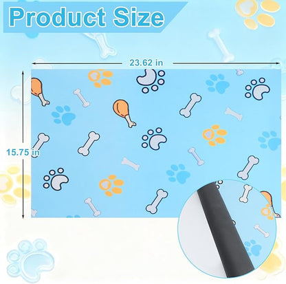 Dog Grooming Table Mat Pad Non-Slip - 23.62 x 15.75 Inch, Pet Grooming Table Mat for Grooming Dogs at Home, Pet Salon Bath Mat for Pets Grooming Table, Fit for Dog & Cat Enthusiasts
