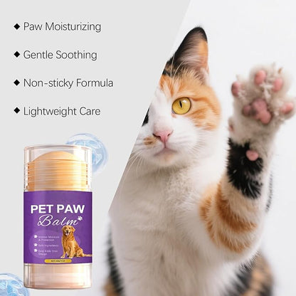 Safe Dog Paw & Nose Balm, Fermented Coconut Oil Pet Balm, Soothes Dry Cracked Paws Nose Elbows for Dogs & Cats, Horse Hoof & Joint Care, French Bulldogs & All Breeds 1.06oz（30g）