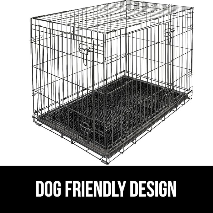 GORILLA GRIP SoakSTOPPER Dog Door Mat, 48x30 Machine Washable Rug Absorbent Doormat Captures Moisture Mud Dirt, Quick Dry Soft Chenille Entryway Rugs Indoor Entrance Mats for Dog Paws, Black