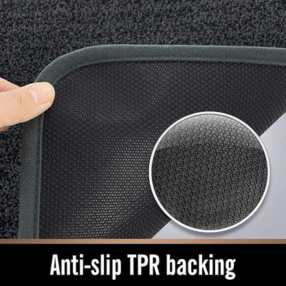 ITSOFT Dirt Trapper Indoor Door Mat & Entrance Rug for Wet Muddy Shoes and Pet Paws, Non-Slip Machine Washable, Shoe Scraper, Absorbent Welcome Dog Mat for Front Door, Entry Way (30x18, Dark Gray)