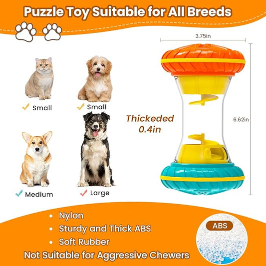 Interactive Dog Puzzle Toys for Boredom, Dogs Enrichment Toy to Keep Them Busy, Treat Dispensing Slow Feeder