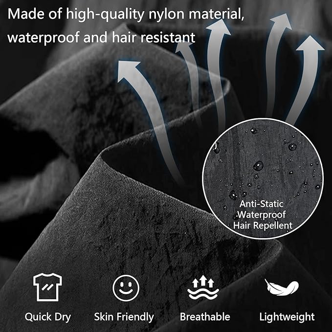 DHXYZZB 2 Pack Pet Grooming Smock Waterproof Barber Jackets for Women Men Anti-Static Work Clothes Salon Smock for Stylists