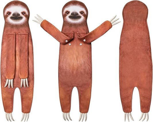 AGRIMONY Sloth Funny Hand Towels for Bathroom Kitchen - Sloth Gifts for Women Men Teens Kids-Easter Mothers Fathers Valentines Housewarming Unique Christmas BirthdayGifts for Animals Lovers
