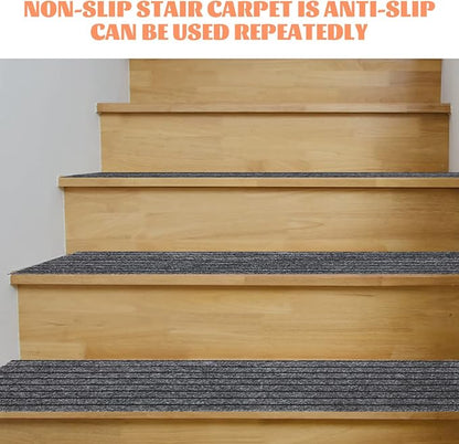 Outdoor Rug Indoor Outdoor Rugs Tread Stair Carpet Non-Skid Safety Rug Wood Steps Indoor Runners Dogs Cats Stair Rugs Keep Elders and Pets Safe Stair Treads Door Mats Outdoor