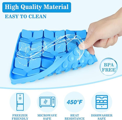 2 Pack Snuffle Mat for Dogs,Silicone Interactive Dog Mat No Hurt for Dog's Nose for Smell Training and Slow Eating,Encourages Natural Foraging Skills and Stress Relief for Dog Mental Stimulation Toys
