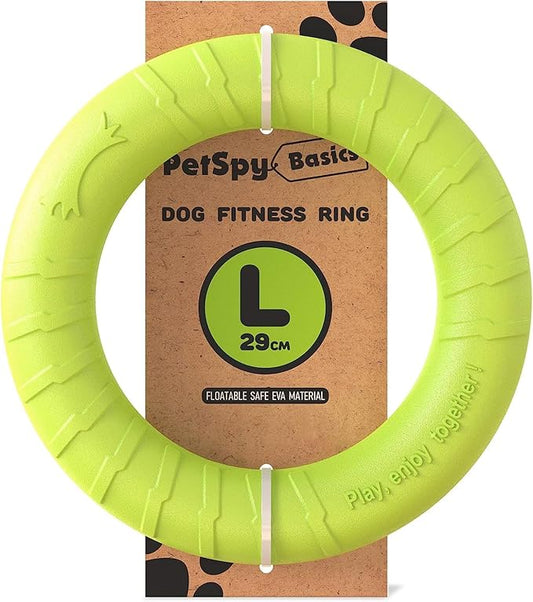 PetSpy Dog Ring Toy – Flying Ring for Outdoor Play, Floating Training & Fetch Toy for Throwing, Catching & Chewers – Durable EVA Flying Disc for Small, Medium & Large Dogs