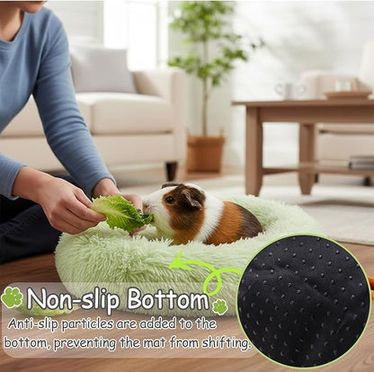 Guinea Pig Beds Hamster Beds Small Animal Bedding Thickened and Warm Winter Guinea Pig Beds for Dwarf Bunny Chinchillas Hamsters Hedgehogs Ferrets Green