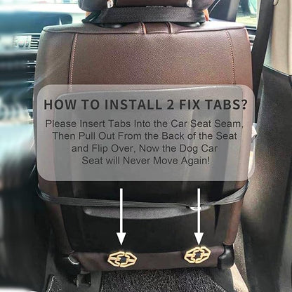 Dog Car Seats for Small and Medium Dogs,Portable Puppy/Pet Car Booster Seat with Clip-On Leash and Mesh Window for Pet Up to 20 lbs
