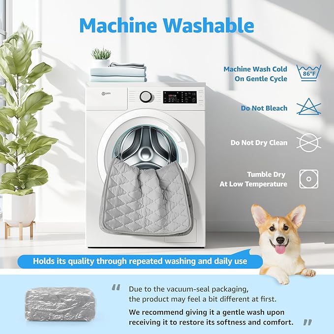 LOOBANI Dog Cooling Mat for Large Dogs - Dog Cooling Pad Durable, Cool Blanket Machine Washable, Large Pet Cool Mat for Outdoor, Indoor (Grey, 36"x56")