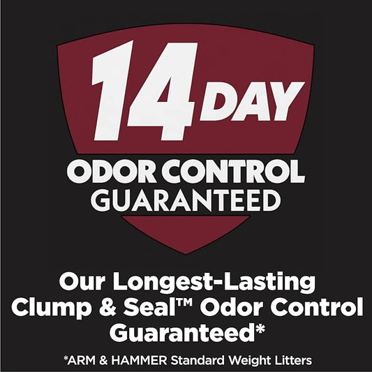 ARM & HAMMER Clump & Seal Platinum Multi-Cat Complete Odor Sealing Clumping Cat Litter, 14 Days of Odor Control, 18 lb X 2 Pack (36 lbs)