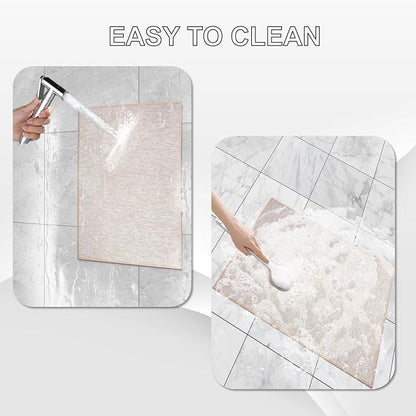 Ultra Thin Indoor Door Mat, Low-Profile Door Mats Indoor Entrance, Non-Slip Natural Rubber Backing Doormat, Washable Entryway Doormats, Fade Resistant Dirt Trapper for Kitchen, 35''x24'',Beige