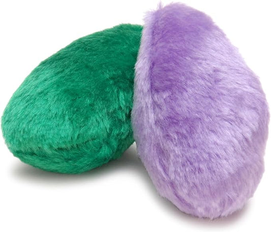 Jeffers Pet Little Dotz Plush Squeaker Dog Toy 2 Pack - Soft Fleece Puppy Toys, 4.5" Small Indoor Play Toy Set in Assorted Colors for Fetch, Chew, and Snuggle, Perfect