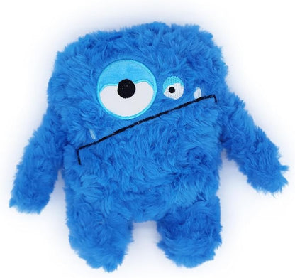 Plush Squeaky Dog Toy, Crinkle Stuffed Dog Toy Keep Them Busy Tug of War Birthday Dog Chew Toy for Small Medium Large Dogs (Blue)